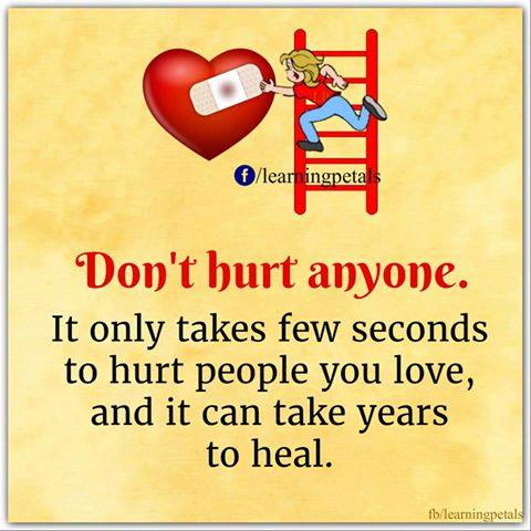 don't hurt anyone